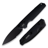 Youth Bird Serrated Pocket Knife (3''+14C28N+G10)-Crossbar Lock-Thumb stud-G053